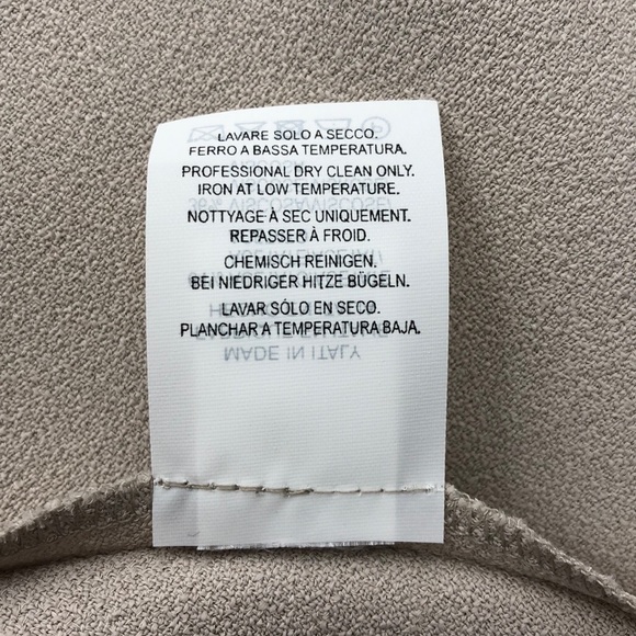 Antonelli Firenze Cream Tan Zip Front Shift Dress - Picture 9 of 9